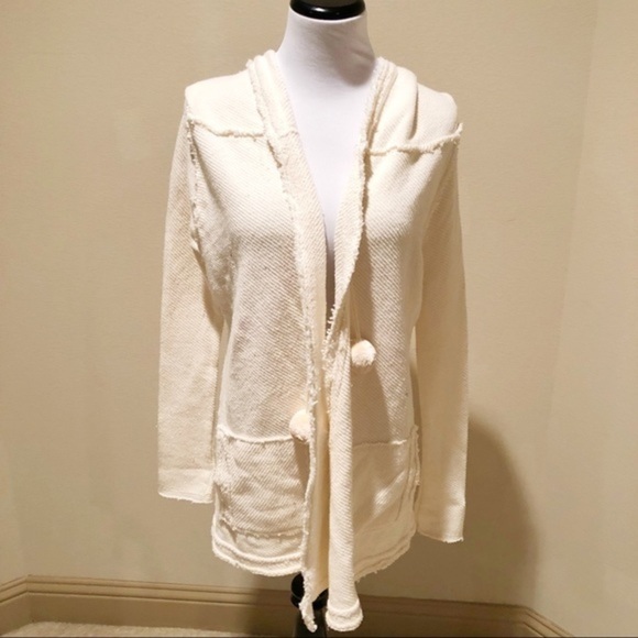 NWOT Calypso st Barth open front jacket hooded - Picture 1 of 3